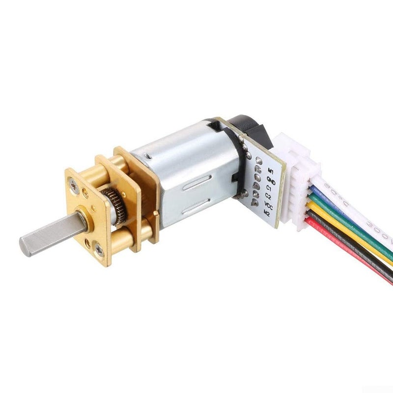 Dual Pack Lightweight 6V DC Encoded Motors 300RPM For GA12 N20 Hobby Projects - Image 3